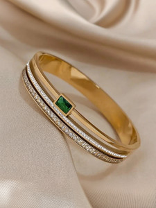 Miami Metal, Alloy, Stainless Steel Gold-plated Bracelet