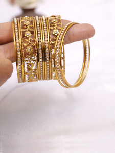 Honbon Metal, Stone, Alloy Zircon Bangle Set