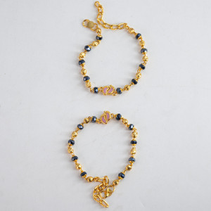 Jewellery Ze Brass Gold-plated Bracelet Set