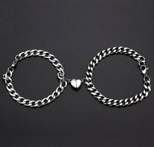 DF STORE Stainless Steel Silver Bracelet