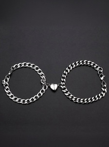 DF STORE Stainless Steel Silver Bracelet