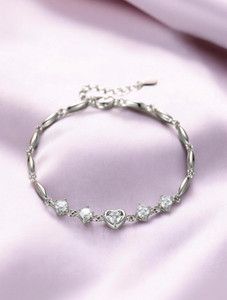 Nilu's Collection Copper Sterling Silver Charm Bracelet