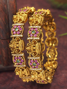 OrnaDzn Zevellery Brass Gold-plated Bangle