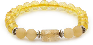 DIVINE HINDU Stone, Citrine Beads, Crystal Bracelet