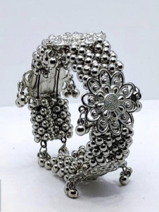 Samridhi DC Metal, Oxidised Silver, Alloy Bangle