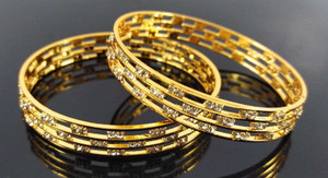 CM FASHIONS Copper Gold-plated Bangle Set