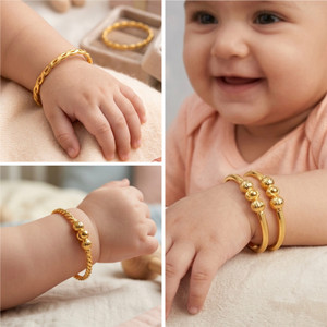 SB trade Metal Gold-plated Bangle Set