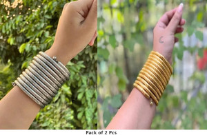 Samridhi DC Metal, Oxidised Silver, Alloy Bangle