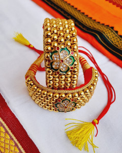 Maruti Rajasthan Alloy Gold-plated Charm Bracelet