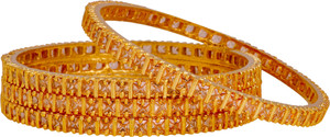 Manikya Copper Gold-plated Bangle Set