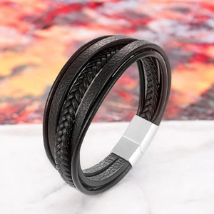 University Trendz Leather Bracelet