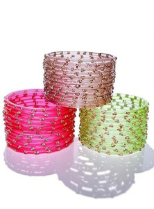 CROWNEXPORT Glass Bangle Set