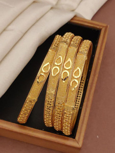 LYRISS Copper Gold-plated Bangle