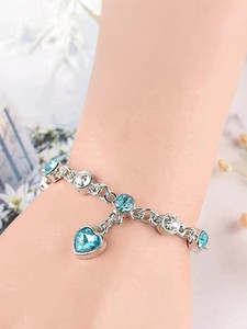 University Trendz Alloy Crystal Bracelet