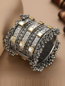 Alisha oxocraft Alloy Black Silver Cuff