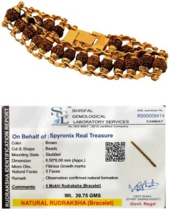 SPYRONIX REAL TREASURE Brass Gold-plated Bracelet