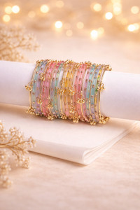 celebrationdoor Glass, Alloy Crystal, Rhinestone Bangle Set