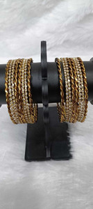 JAY MAJISA Alloy Gold-plated Bangle Set
