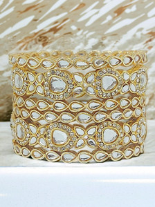 Chrishan Alloy Gold-plated Bangle Set