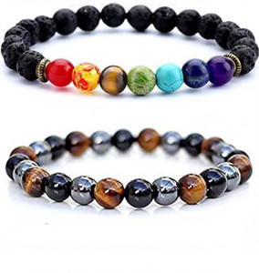 Blessaro Stone Beads, Agate, Amber, Crystal, Turquoise, Quartz Bracelet