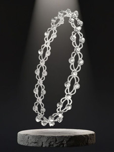 RKB SALES Stainless Steel Cubic Zirconia Silver Ring Bracelet