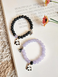 OCTAGON HUB Stone, Crystal, Glass Beads Bracelet