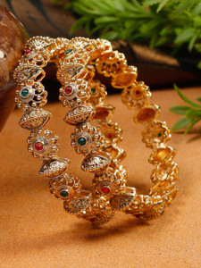 YouBella Alloy Gold-plated Bangle