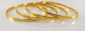CM FASHIONS Copper Gold-plated Bangle Set