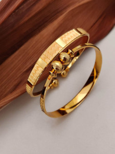 SHIVAY FASHION HUB Alloy Beads Gold-plated Bangle Set