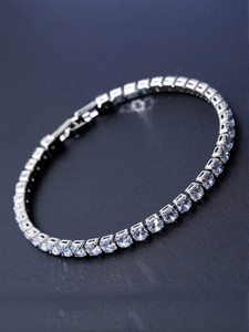Thrillz Stainless Steel Silver Charm Bracelet