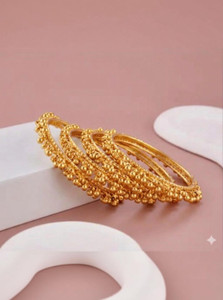 Falconjewels Alloy Gold-plated Bangle Set