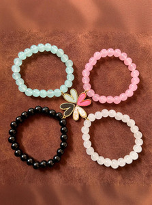 KRISHMAYATOZ Crystal Crystal Charm Bracelet