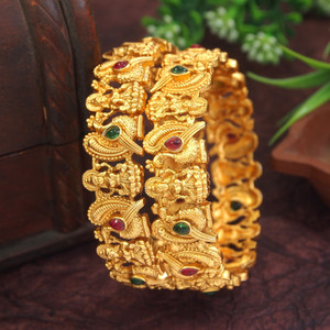 SGA FASHION Alloy Beads Gold-plated Bangle Set