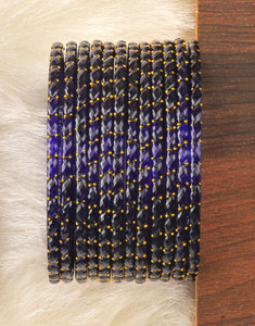 KOTTIAR CREATIONS Glass Pearl Bangle Set