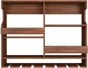 ODEJIA Sheesham Wood Bar Cabinet Solid Wood Bar Cabinet