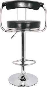 GalaxyGraceFurniture Black Bar Stool Premium Quality Height Adjustable Leatherette Bar Stool