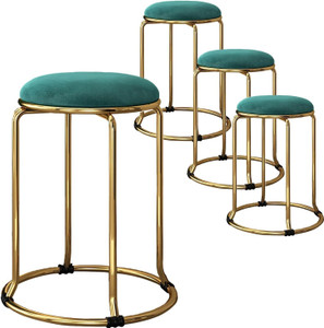 MRC Executive Chairs MRC Heavy Duty Metal Stool For Vanity,makeup,visitor stool (PACK OF 4) Engineered Wood Bar Stool