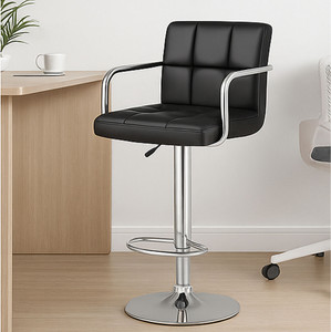 NITYAM Premium Quality Revolving Bar Stool Chair For Kitchen Home Office Shop Counter Metal Bar Chair