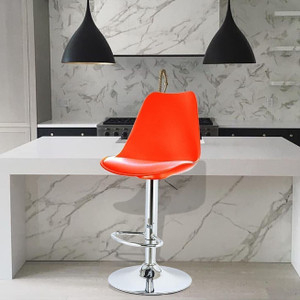 Pruthi Collections Revolving Height Adjutable Premium Bar Stool Chair (Pack of 1) Foam Bar Chair