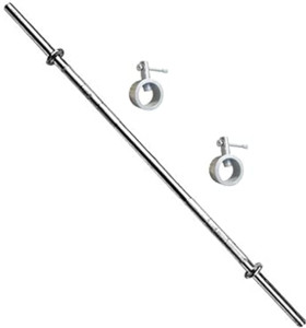 KORBAX Gym Bar 5 Feet Straight Bar 19mm , Weight Lifted Rod , Fitness Equipment Weight Lifting Bar