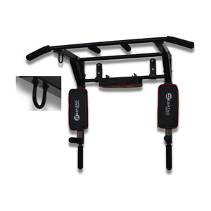 HASHTAG FITNESS Wall mount pull up bar, 3 in 1 Dip Station