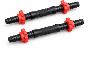 Khinaray PVC 15-Inch Dumbbell Rod With Nuts Weight Lifting Bar Pair For Home Gym Weight Lifting Bar