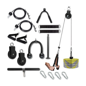 FIRE FITNESS Upgraded LAT Pull Down Cable Machine - Image 1