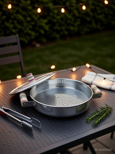 Nagda MULTIPURPOSE OVEN BATI PIZZA NAN TANDOOR MAKER BARBECUE MEDIUM SILVER Gas Grill