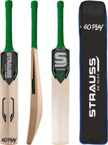 Strauss Slogger | Suitable Only for Tennis Ball | Size: Short Handle | Kashmir Willow Cricket  Bat For 15+ Yrs
