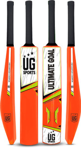 ULTIMATE GOAL Plastic Cricket Bat for Tennis Ball|Sharp Blades | 28.3 INCH (Orange, Size 3) PVC/Plastic Cricket  Bat For 9 - 11 Yrs