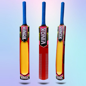 vinox SAMRAT Burn Edition Shaktimaan Tennis Cricket Bat – 3 Ply Handle Poplar Willow Cricket  Bat For 15+ Yrs