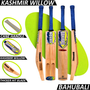 Optimus Kashmir Willow Full Size Cricket Bat For Tennis Ball-Scoop 666B Kashmir Willow Cricket Bat For 15+ Yrs