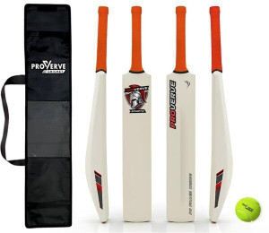 प्रोवर्व PU Filled Turf Cricket Bat Combo with Cricket Tennis Ball & Bat Cover| Full Size PVC/ प्लास्टिक क्रिकेट  बैट फॉर 15+ Yrs