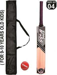 XTROKE The Boss Popular Willow Cricket Bat With Ball And Bat Cover Poplar Willow Cricket  Bat For 10 - 12 Yrs
